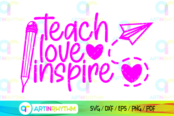 School Teacher Teach Love Inspire SVG Review