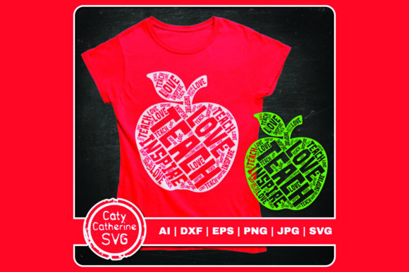 Teach Love Inspire Apple Word Art Review